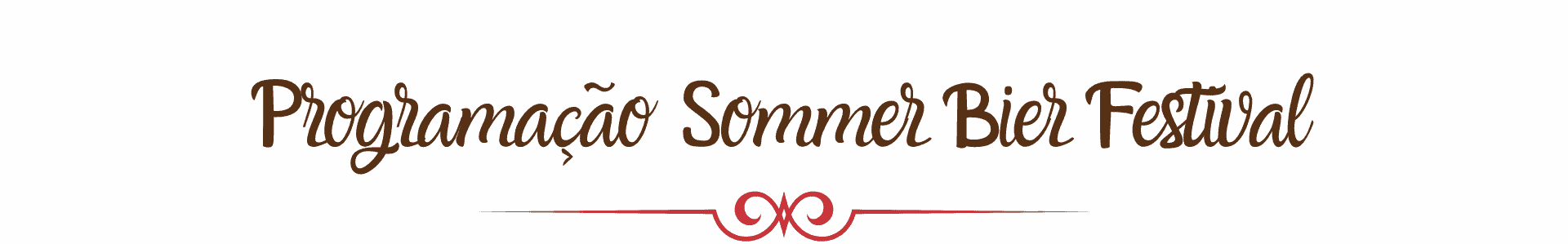 Programação Sommer Bier Festival